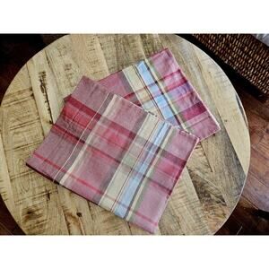 Pottery Barn Plaid Pillow Shams